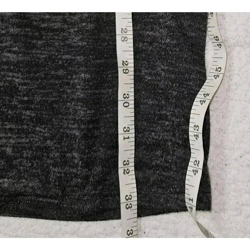 Altar'd State Size Medium Black & Gray Boho Fringe Bell Sleeve Mini Dress - Picture 7 of 12